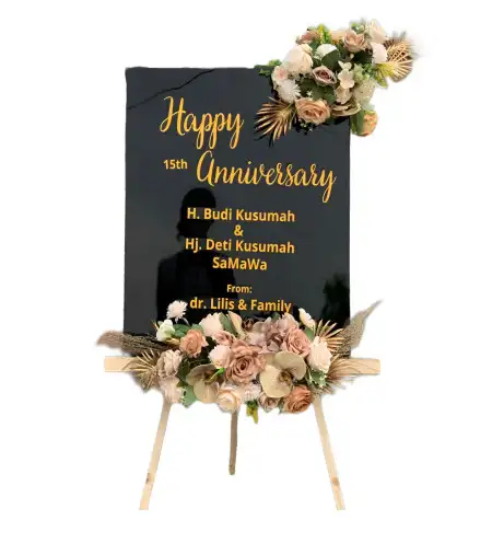 Papan Bunga Akrilik Payo Lebar